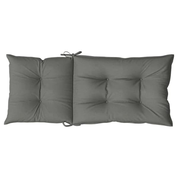stolehynder med høj ryg 6 stk. 120x50x7 cm stof mørkegrå