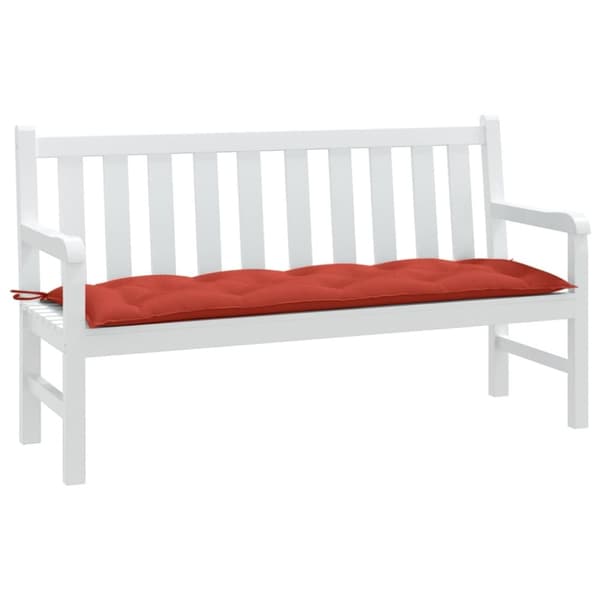 hynde til havebænk 150x50x7 cm stof meleret red