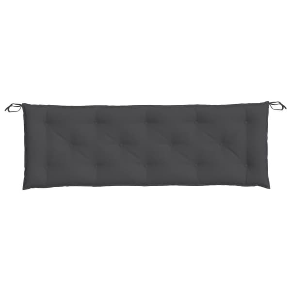hynde til havebænk 150x50x7 cm stof meleret antracitgrå