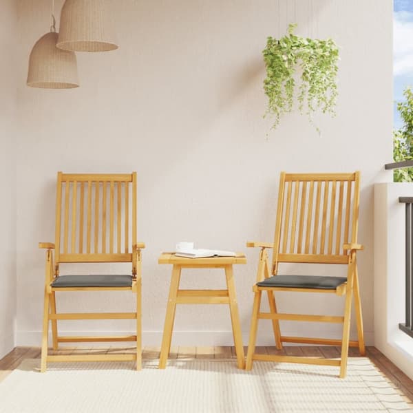 Sittdynor för trädgården 4 st antracit 45x45x2 cm fyrkantig