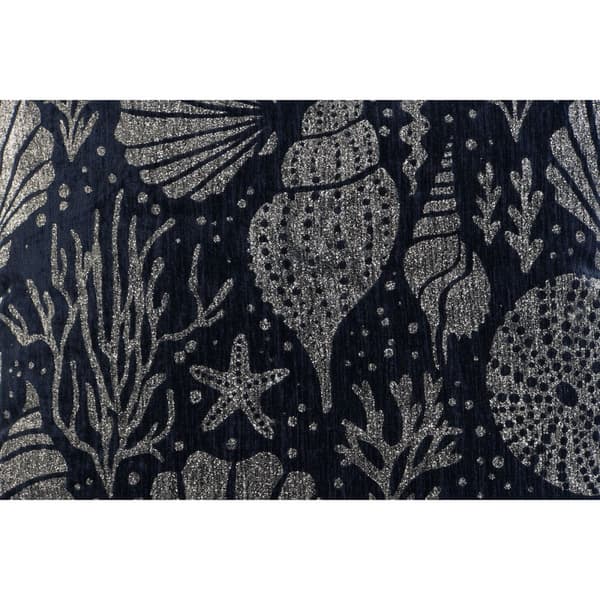 Tyyny Home ESPRIT Hopeinen Laivastonsininen Välimeren 45 x 15 x 45 cm