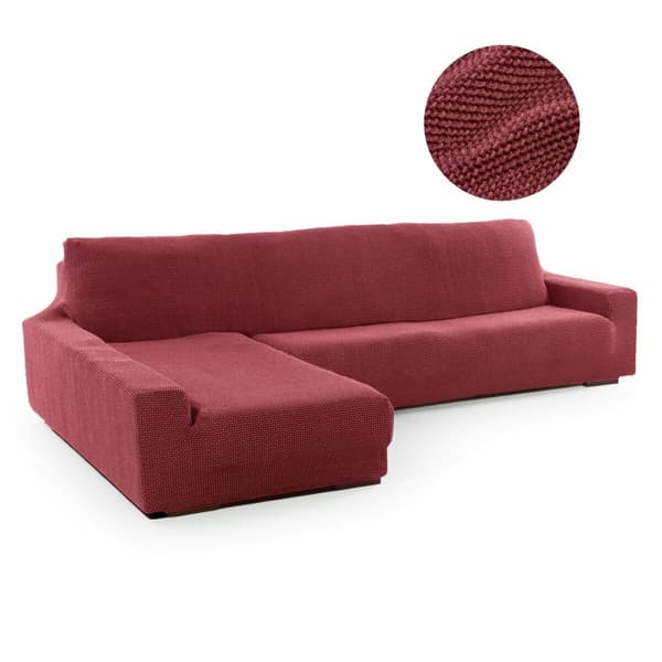 Pitkän vasemmanpuoleisen käsinojan sohvan kansi Sofaskins NIAGARA 210 - 340 cm - Fuksia