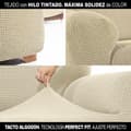 Miniatyrbilde 8 av 11: Sofatrekk Sofaskins NIAGARA Beige - Treseter sofa 180 - 230 cm