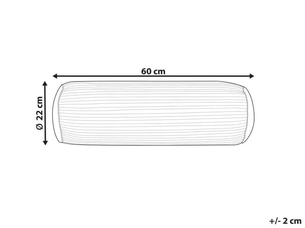 Prydnadskudde Bolster Svart Sammet Enfärgad 22 x 60 cm Räfflat Mönster Modern Design Glamourös Inredning Tillbehör Sovrum Vardagsrum