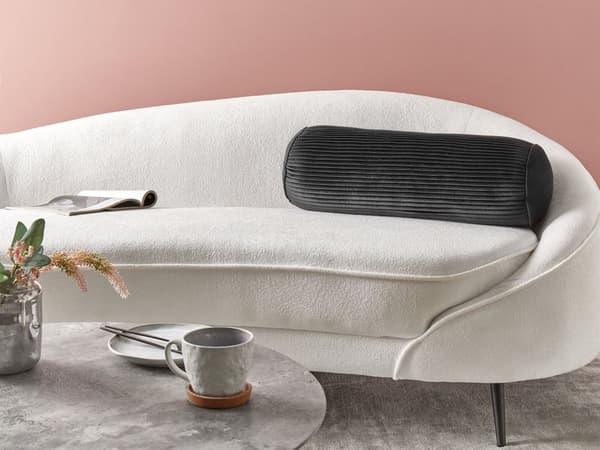 Prydnadskudde Bolster Svart Sammet Enfärgad 22 x 60 cm Räfflat Mönster Modern Design Glamourös Inredning Tillbehör Sovrum Vardagsrum