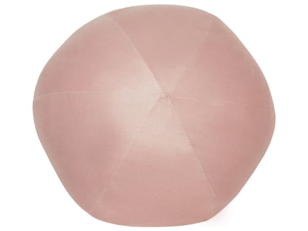 Dekorativ Bollkudde Rosa Sammet Enfärgad 30 x 30 cm Elegant Inredning Tillbehör Glamourös Design Sovrum Vardagsrum