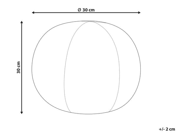 Pyntepute Grå Bouclé ø 30 cm Formet som en ball Moderne og glamorøs stil Dekor Tekstiler Stue Soverom