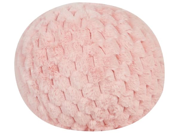 Pyntepute Rosa Fuskepels ø 30 cm Kuleformet Moderne og glamorøs stil Dekor Tekstiler Stue Soverom
