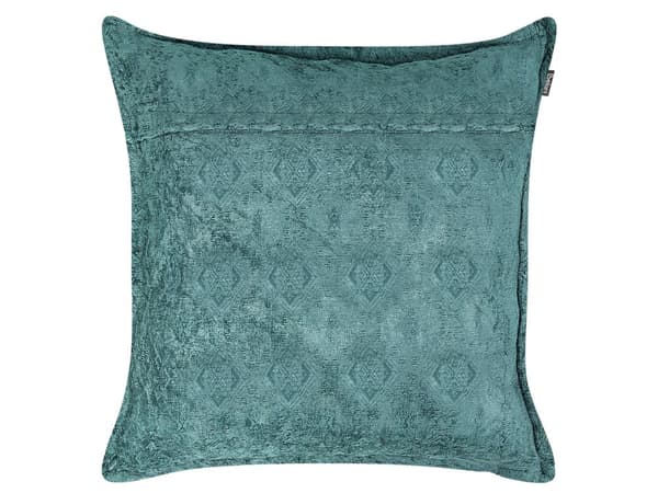 Sett med 2 pynteputer Blå Polyester 50 x 50 cm Ensfarget Avtakbart putetrekk Dekorasjon Interiør Tekstiler