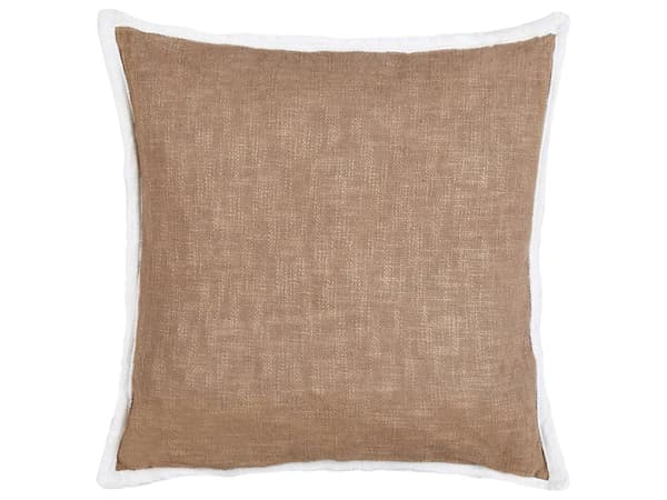 Sett med 2 pynteputer Brun Bomull 45 x 45 cm Avtakbart putetrekk Moderne design Dekorasjon Interiør Tekstiler