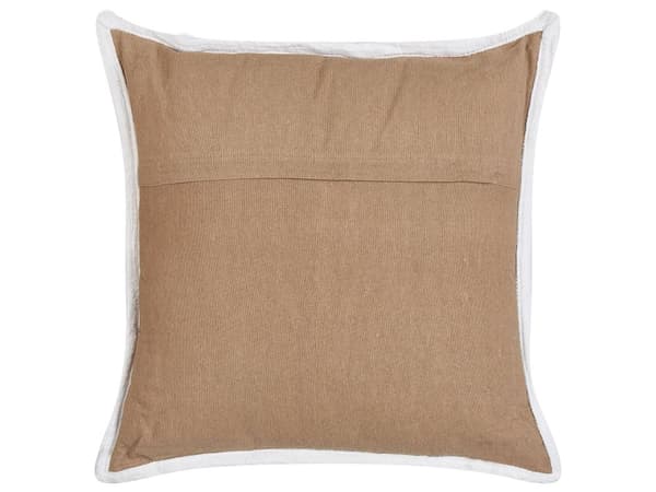 Sett med 2 pynteputer Brun Bomull 45 x 45 cm Avtakbart putetrekk Moderne design Dekorasjon Interiør Tekstiler