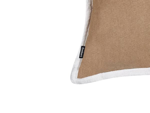 Sett med 2 pynteputer Brun Bomull 45 x 45 cm Avtakbart putetrekk Moderne design Dekorasjon Interiør Tekstiler