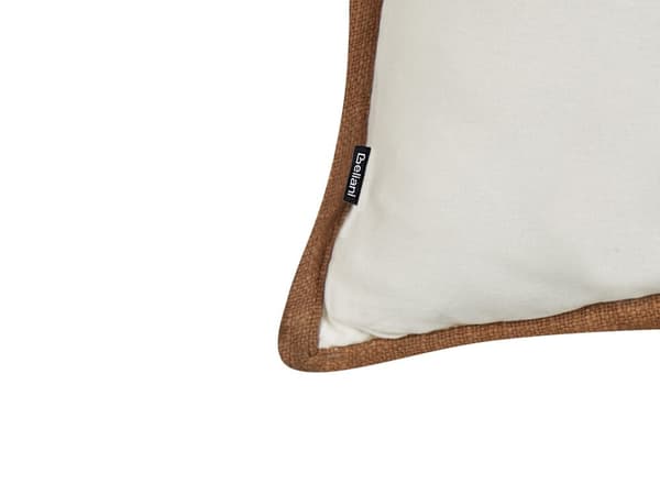 Set med 2 Prydnadskuddar Off-White Bomullsöverdrag 45 x 45 cm Kuddar