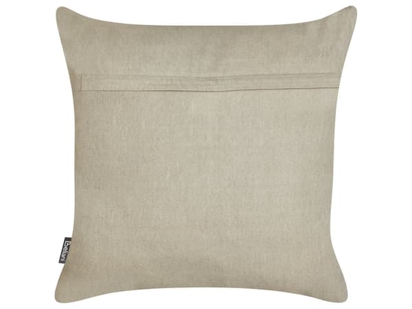 Set med 2 Prydnadskuddar Taupe Bomullsöverdrag 45 x 45 cm Kuddar