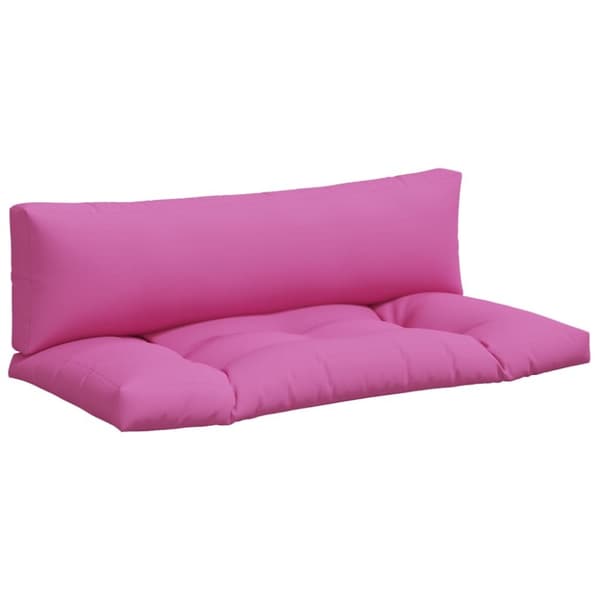Dynor till pallsoffa 2 st rosa Oxford-tyg
