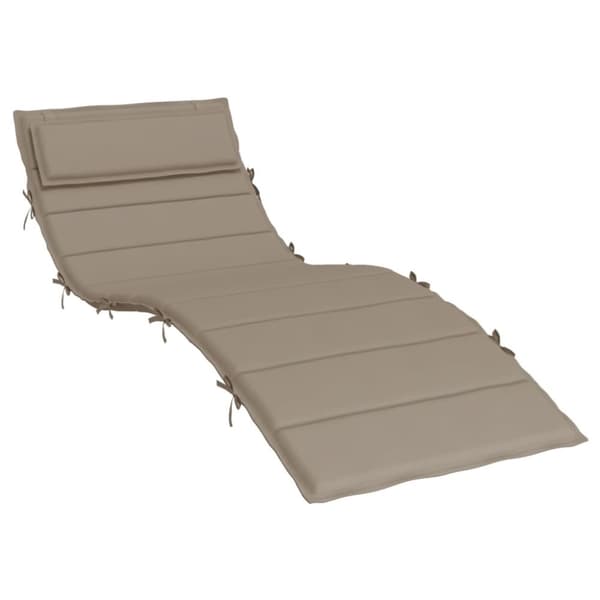 Dyna till solsäng taupe 180x60x3 cm oxfordtyg