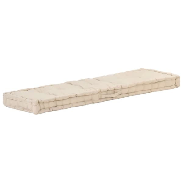 Dyna till pallsoffa bomull 120x40x7 cm beige