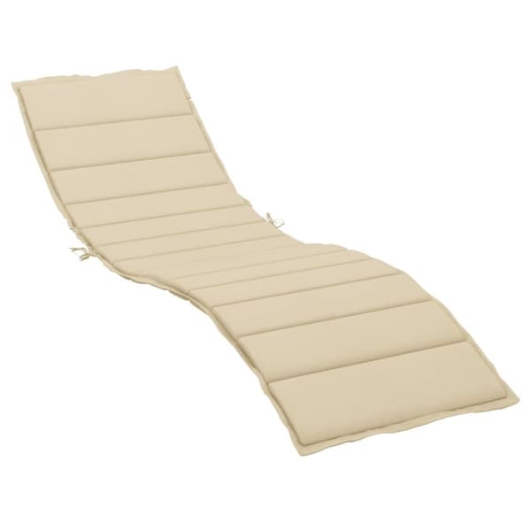 Solsängsdyna beige 200x50x3 cm oxfordtyg