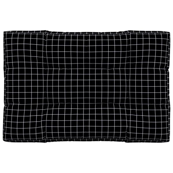Palldyna svartrutig 120x80x12 cm tyg