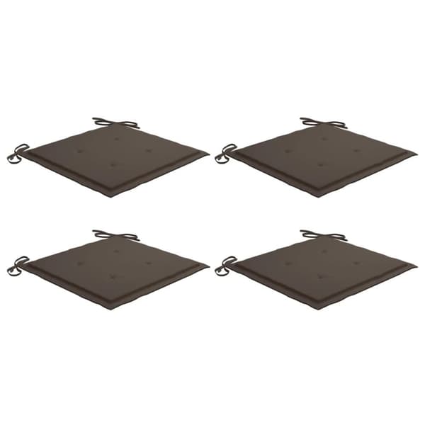 Stolsdynor 4 st taupe 40x40x3 cm oxfordtyg