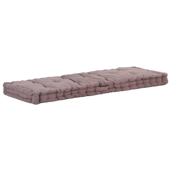 Dyna till pallsoffa bomull 120x40x7 cm taupe