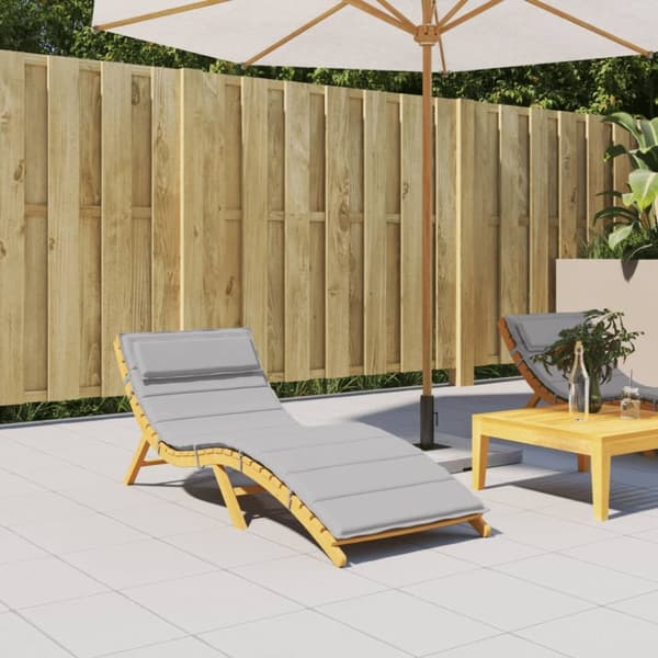 Dyna till solsäng grå 180x60x3 cm oxfordtyg