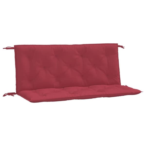 Bänkdynor för trädgården 2st vinröd 120x50x7cm oxfordtyg