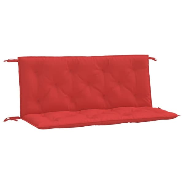 Bänkdynor för trädgården 2st röd 120x50x7cm oxfordtyg