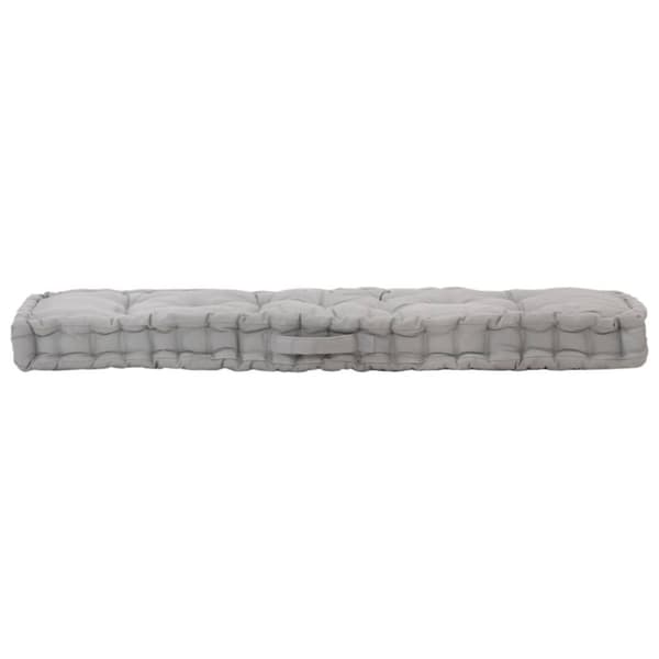Dyna till pallsoffa bomull 120x40x7 cm grå