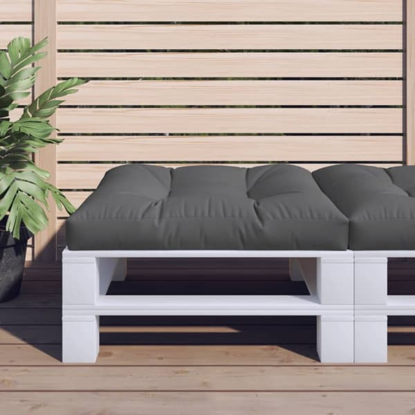 Palldyna antracit 70x70x12 cm tyg