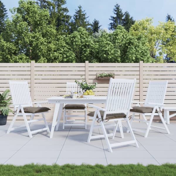 Stolsdynor 4 st taupe 40x40x7 cm oxfordtyg
