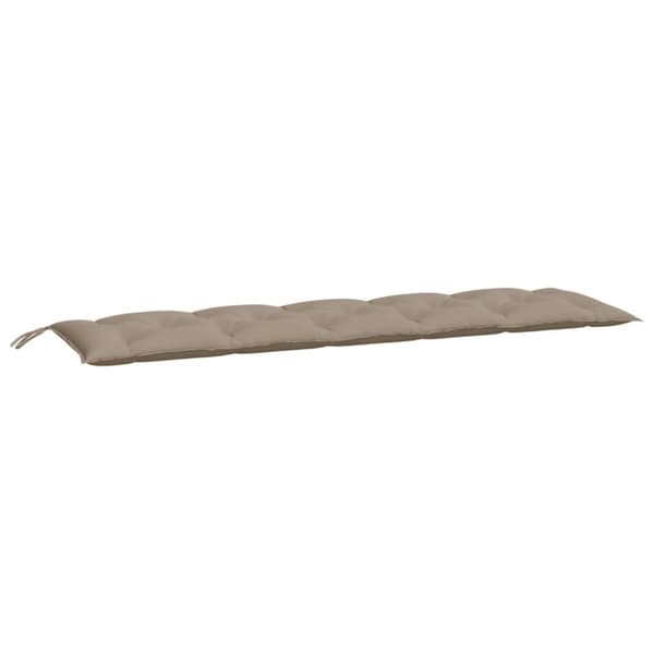 Bänkdyna för trädgården taupe 180x50x7 cm oxfordtyg