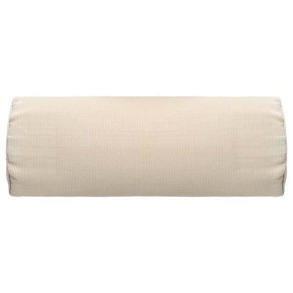 Nackstöd till solstol gräddvit 40x7,5x15 cm textilene
