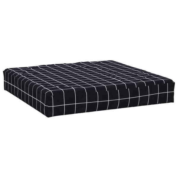 Palldyna svartrutig 60x60x8 cm oxfordtyg