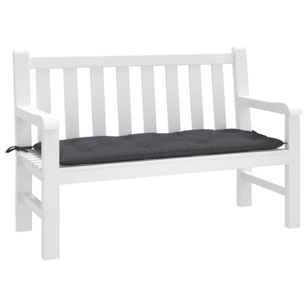 Bänkdyna för trädgården antracit 120x50x7 cm oxfordtyg