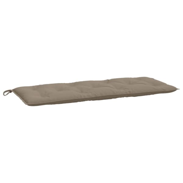Bänkdyna för trädgården taupe 120x50x7 cm oxfordtyg