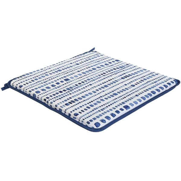Tuolityyny Home ESPRIT Sininen Valkoinen 38 x 38 x 2 cm