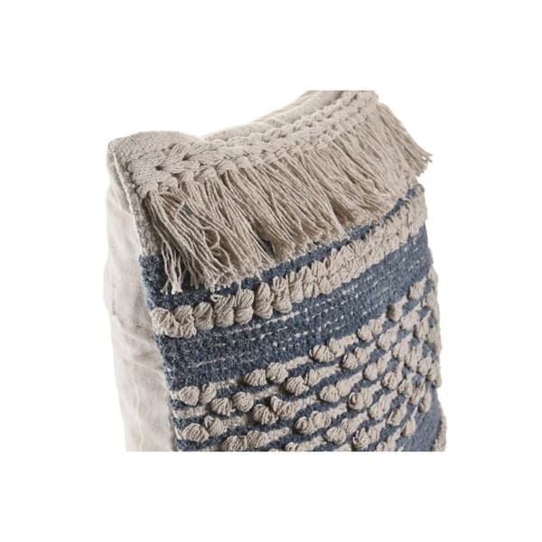 Kudde DKD Home Decor Blå 45 x 10 x 45 cm Vit Boho