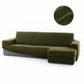 Miniatyrbild 5 av 11: Chaise longue-omslag med kort högerarm Sofaskins NIAGARA 210 - 340 cm - Grön
