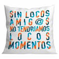Miniatyrbild 1 av 2: Kudde Roymart SIN LOCOS AMIGOS Vit 40 x 40 cm
