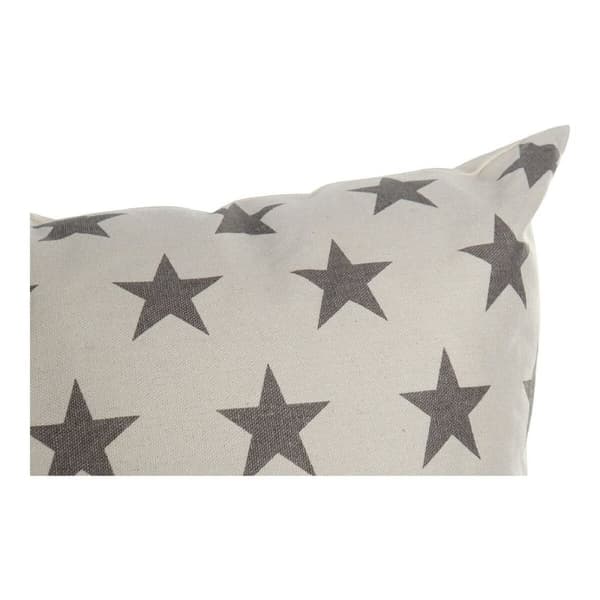 Pude DKD Home Decor Beige Brun 60 x 10 x 60 cm Stjerner (2 enheder)