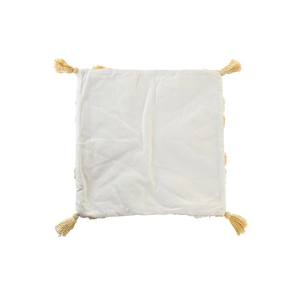 Pudebetræk DKD Home Decor Gul 50 x 1 x 50 cm