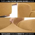 Miniatyrbillede 8 af 11: Sofa cover Sofaskins NIAGARA Gul - 3 personers sofa 180 - 230 cm