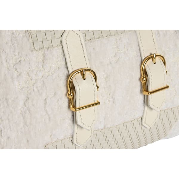 Pude Home ESPRIT Hvid 50 x 10 x 30 cm