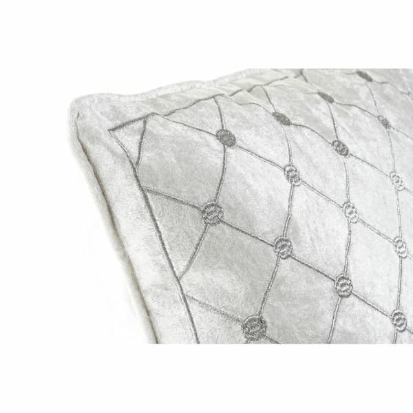 Tyyny DKD Home Decor 8424001850327 Harmaa 45 x 10 x 45 cm Valkoinen Vinoneliö
