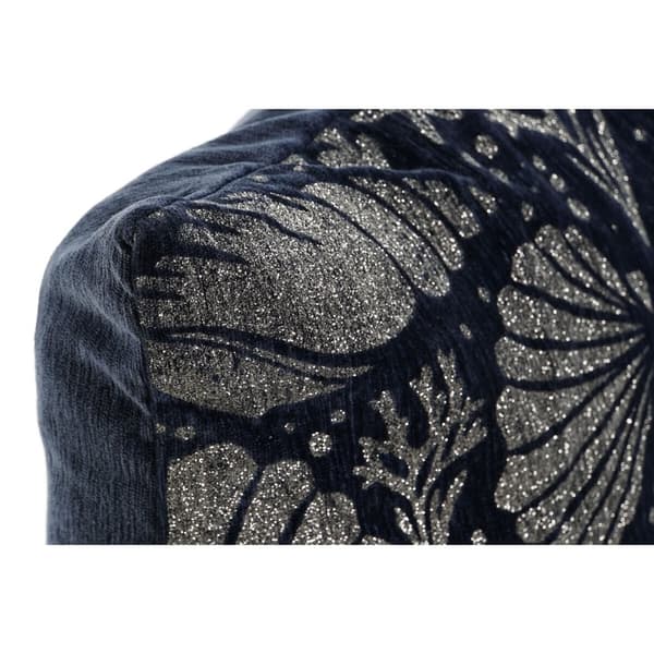 Tyyny Home ESPRIT Hopeinen Laivastonsininen Välimeren 45 x 15 x 45 cm