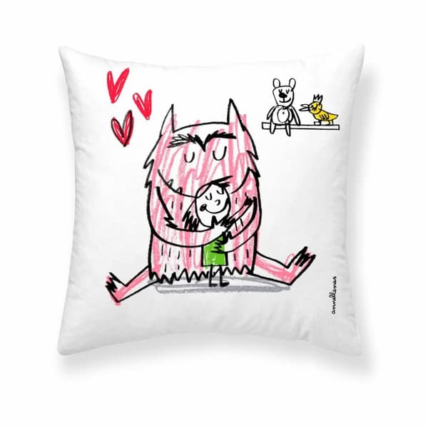 Tyynysuoja Decolores Amor en català Monivärinen 50 x 50 cm Puuvilla Katalaani