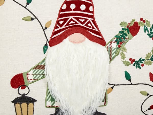 Prydnadskuddar 2 st Vit Tyg Julmotiv Julkuddar 45 x 45 cm Kuddar Dekorationstillbehör