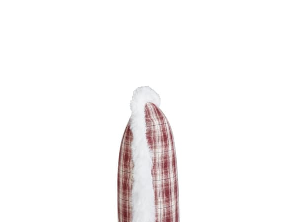 Prydnadskuddar 2 st Röd Polyester Tyg Jul Tartanmönster 45 x 45 cm Kuddar Dekorationstillbehör Julkudde