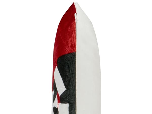 Prydnadskuddar 2 st Röd och Grön Bomullstyg Julmotiv 45 x 45 cm Dekorationstillbehör